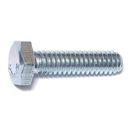 Midwest Fastener Grade 2, 1/4"-20 Hex Head Cap Screw, Zinc Plated Steel, 1 in L, 100 PK 00005